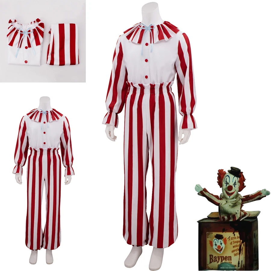 Clown Cosplay Clown in A Cornfield Movie Cosplay Costumes Terror Clown Outfits Top Pants Suit Halloween Carnival Party Clothes
Clown Cosplay Clown in A Cornfield Movie Cosplay Costumes Terror Clown Outfits Top Pants Suit Halloween Carnival Party Clothes