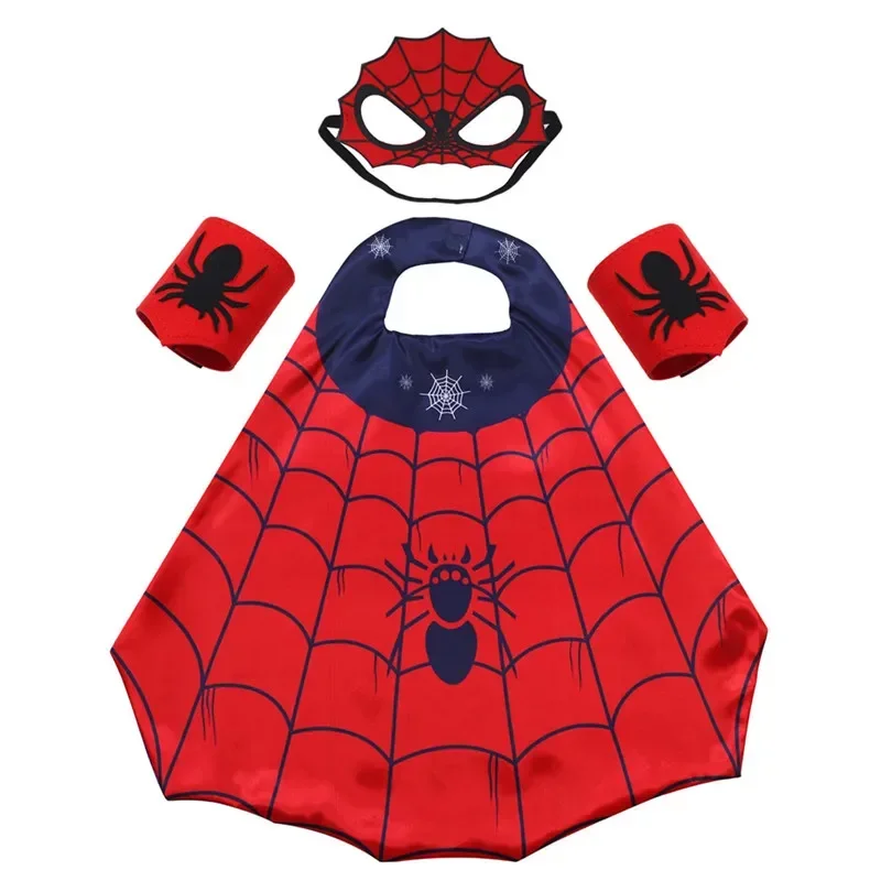 Накидка с паутиной от 3 до 12 лет с браслетами и маской, костюм супергероя для Хэллоуина, праздничных костюмов для выступлений
Накидка с паутиной от 3 до 12 лет с браслетами и маской, костюм супергероя для Хэллоуина, праздничных костюмов для выступлений