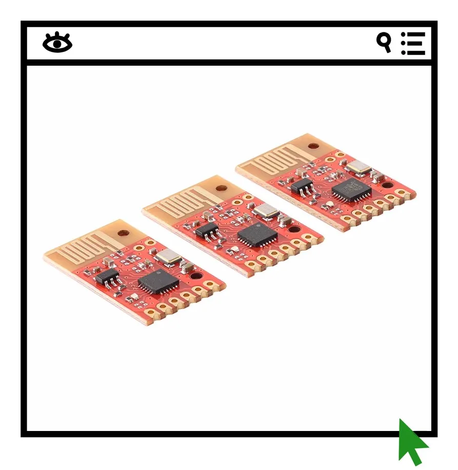 5 шт. Micro-TR2-T (2,4 ГГц) беспроводной модуль для передачи радиочастотных сигналов с низким энергопотреблением для умной бытовой техники и мебели
5 шт. Micro-TR2-T (2,4 ГГц) беспроводной модуль для передачи радиочастотных сигналов с низким энергопотреблением для умной бытовой техники и мебели