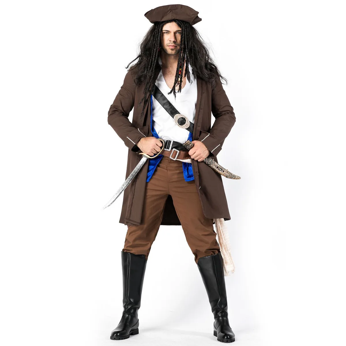 Halloween Mens Cosplay Pirate Costume, Pirates of the Caribbean Costume, Mens Pirate Costume Uniform Temptation
Halloween Mens Cosplay Pirate Costume, Pirates of the Caribbean Costume, Mens Pirate Costume Uniform Temptation