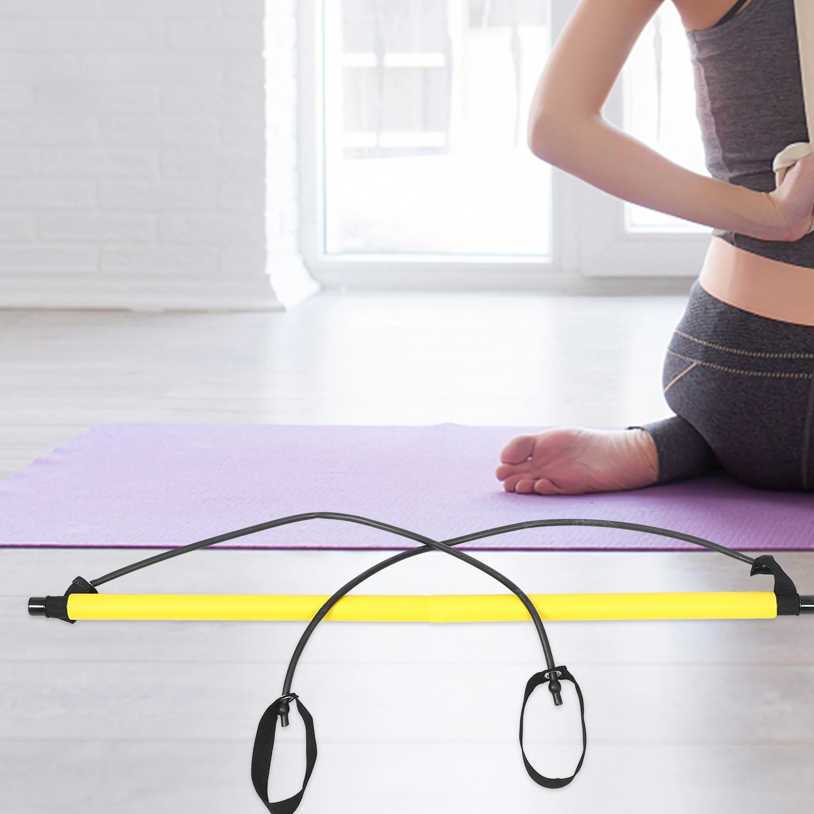 Pilates Bar with Resistance Stretch Band Yoga Fitness Training Tool for Women Portable Exercise Strap for Flexibility and
Pilates Bar with Resistance Stretch Band Yoga Fitness Training Tool for Women Portable Exercise Strap for Flexibility and