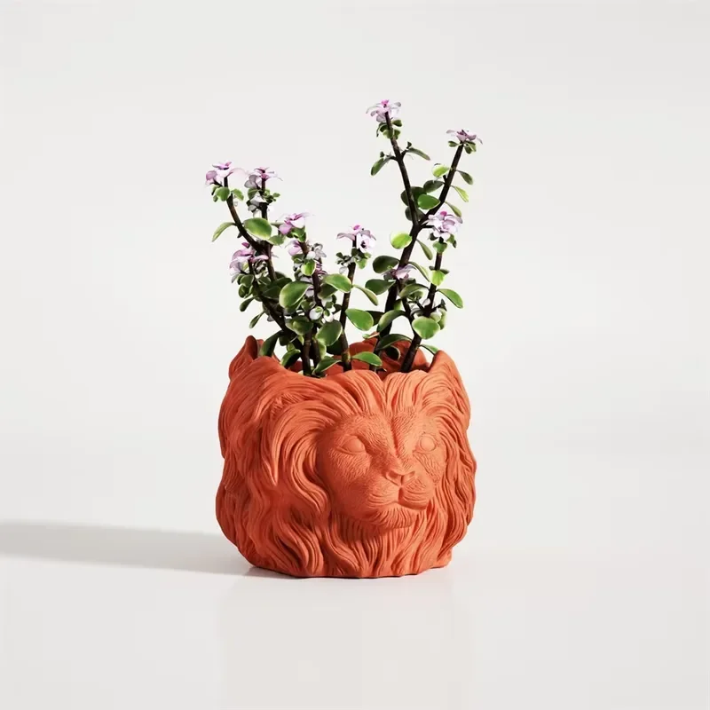 Lion Head Planter Pot Silicone Mold for Concrete Cement Flower Pot Mould DIY Pen Holder Form Handmade Craft Gift for All
Lion Head Planter Pot Silicone Mold for Concrete Cement Flower Pot Mould DIY Pen Holder Form Handmade Craft Gift for All