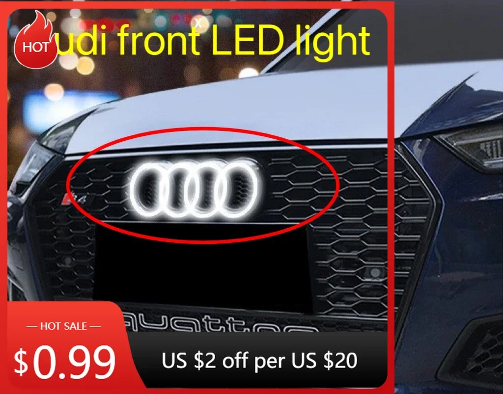 2026 Hot For Audi Hub Caps AUDI Car Front Grill Logo Light LED Badge Sticker Luminous Decorative Light For AUDI Q7 A8L Q8 S4 S5
2026 Hot For Audi Hub Caps AUDI Car Front Grill Logo Light LED Badge Sticker Luminous Decorative Light For AUDI Q7 A8L Q8 S4 S5
