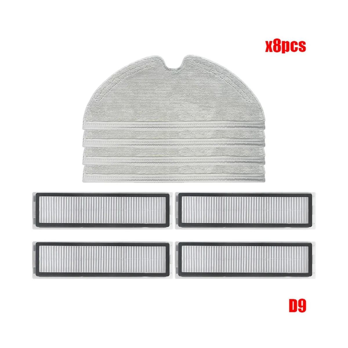 Vacuum Cleaner parts For D9 & Bot L10 Pro Robotic Vacuum Cleaner Main Brush Side Brush Hepa Filter Mop Rags Parts
Vacuum Cleaner parts For D9 & Bot L10 Pro Robotic Vacuum Cleaner Main Brush Side Brush Hepa Filter Mop Rags Parts