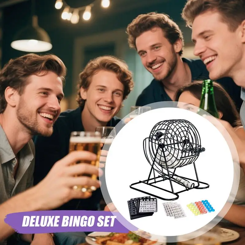 Bingo Board Game Bingo Chips Card Cage Combo Entertainment Group Party Tabletop Board Game For Home Office Birthday Holiday
Bingo Board Game Bingo Chips Card Cage Combo Entertainment Group Party Tabletop Board Game For Home Office Birthday Holiday