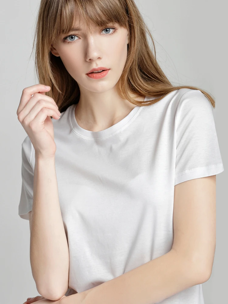 2025 Spring and Summer Black Silk Cotton T-shirt Women's Pure Cotton Short Sleeve Loose V-neck Basic Large Size Top (S-3XL)
2025 Spring and Summer Black Silk Cotton T-shirt Women's Pure Cotton Short Sleeve Loose V-neck Basic Large Size Top (S-3XL)