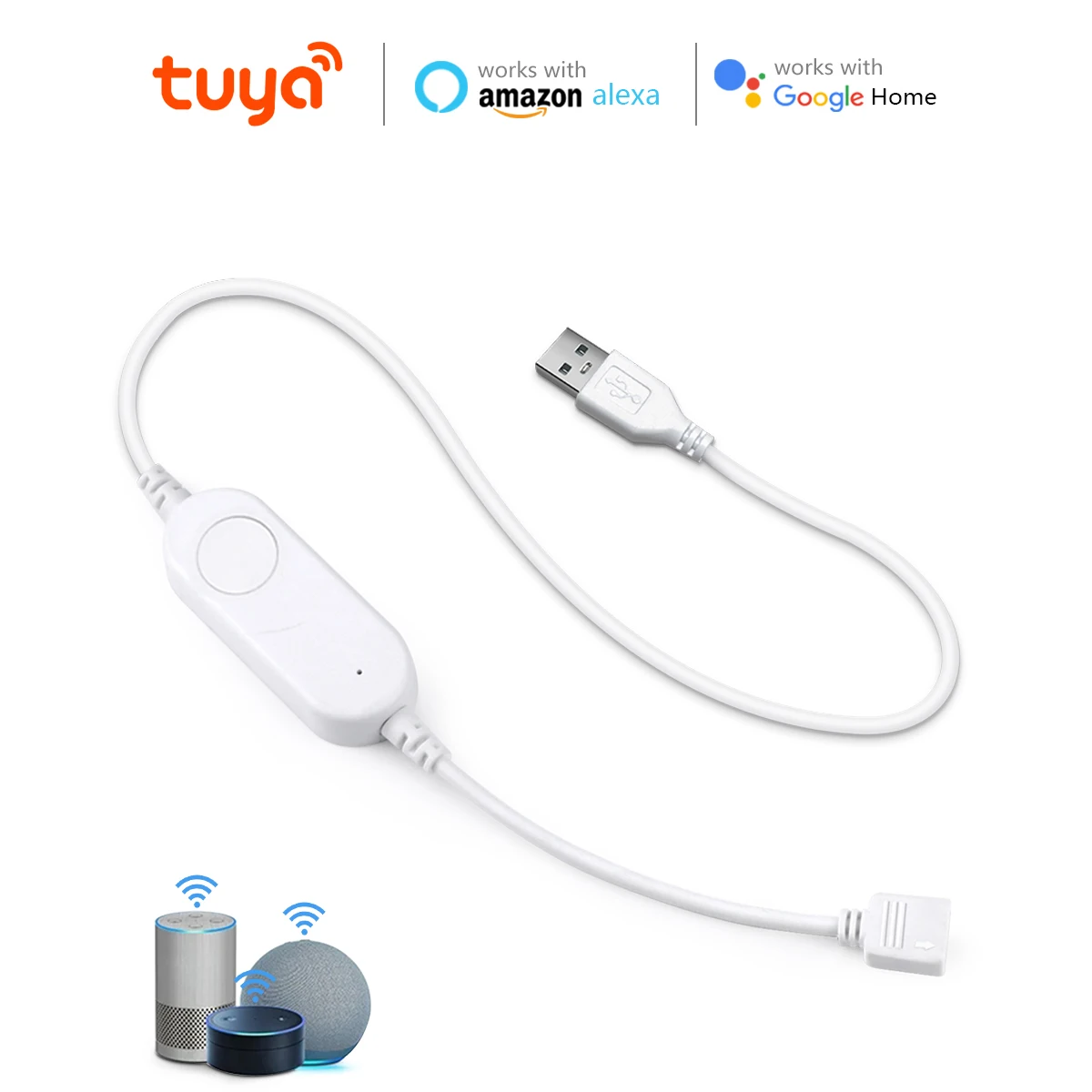 Wifi LED Strip Light RGB Controller 5V LED Dimmer Switch APP Voice Control Music Mode USB Tuya Controller for Alexa/Google Home
Wifi LED Strip Light RGB Controller 5V LED Dimmer Switch APP Voice Control Music Mode USB Tuya Controller for Alexa/Google Home