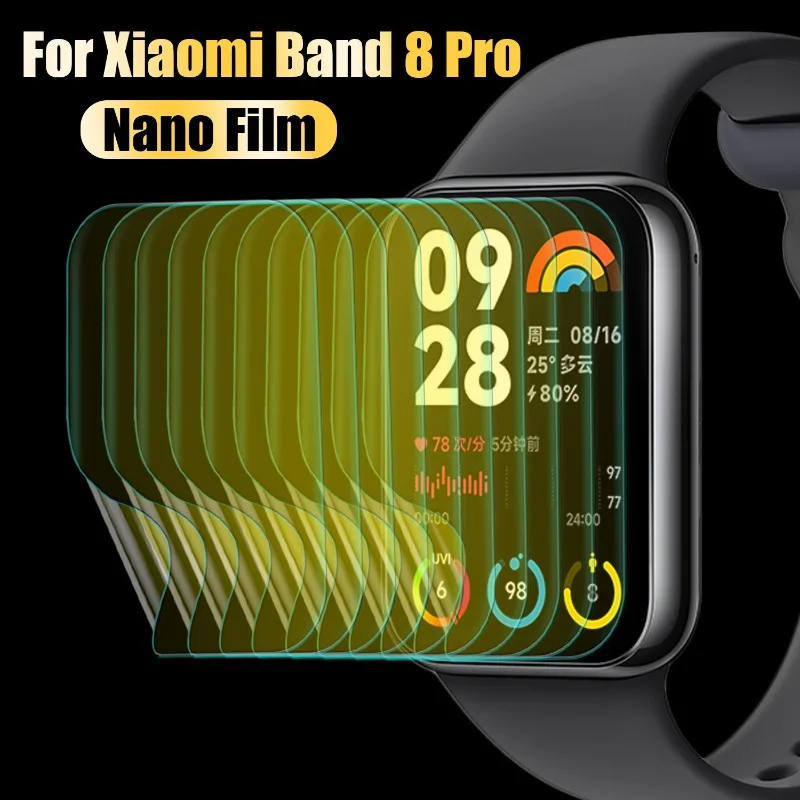 Нано-защита для экрана Xiaomi Mi Band 8 Pro, мягкая ТПУ нано-пленка, защита от царапин, аксессуары для часов Mi Band8 Pro
Нано-защита для экрана Xiaomi Mi Band 8 Pro, мягкая ТПУ нано-пленка, защита от царапин, аксессуары для часов Mi Band8 Pro