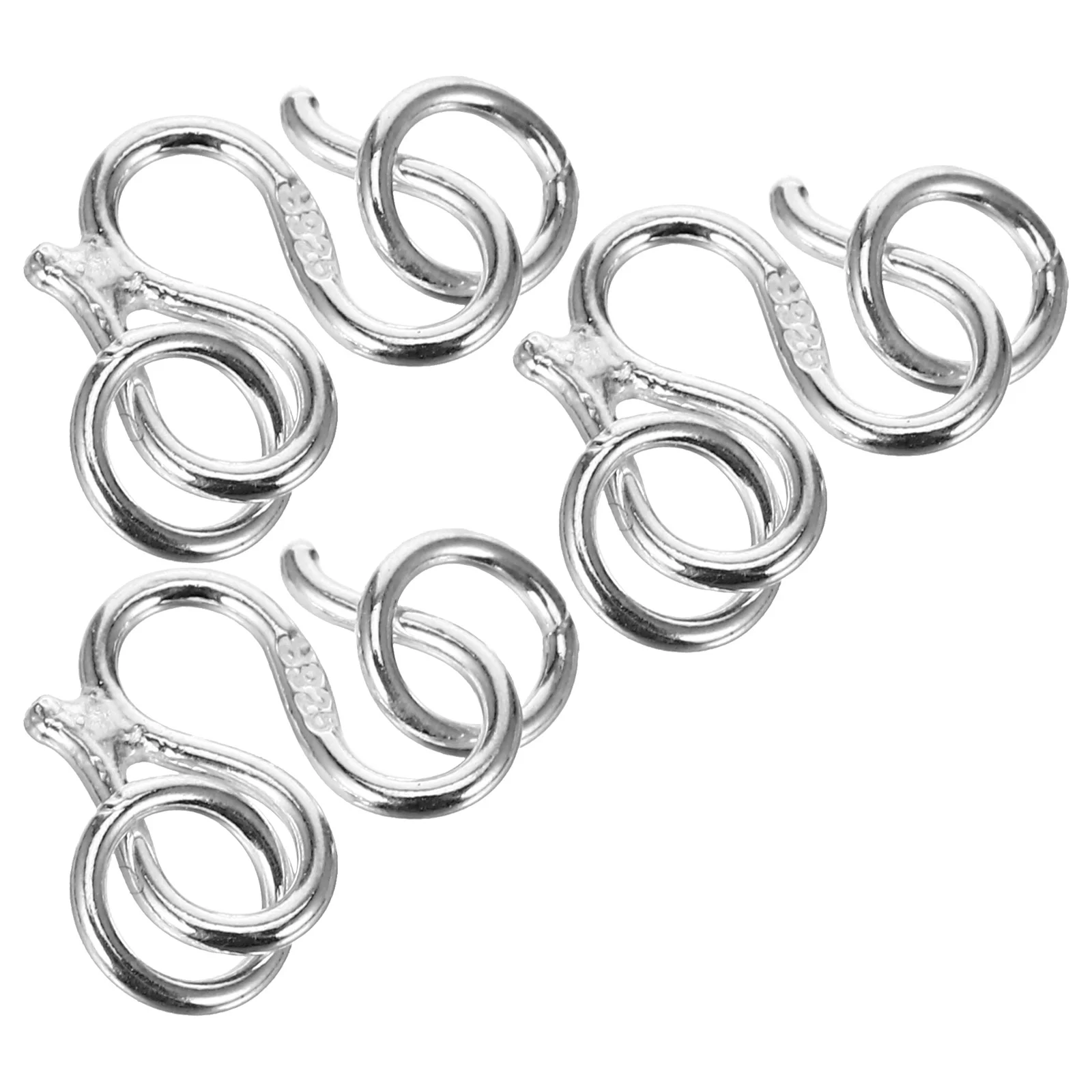 3 Pcs Sterling Silver Jewelry Clasp for Fastener Hook Bracelet Converters DIY Buckle Connection Buckles
3 Pcs Sterling Silver Jewelry Clasp for Fastener Hook Bracelet Converters DIY Buckle Connection Buckles