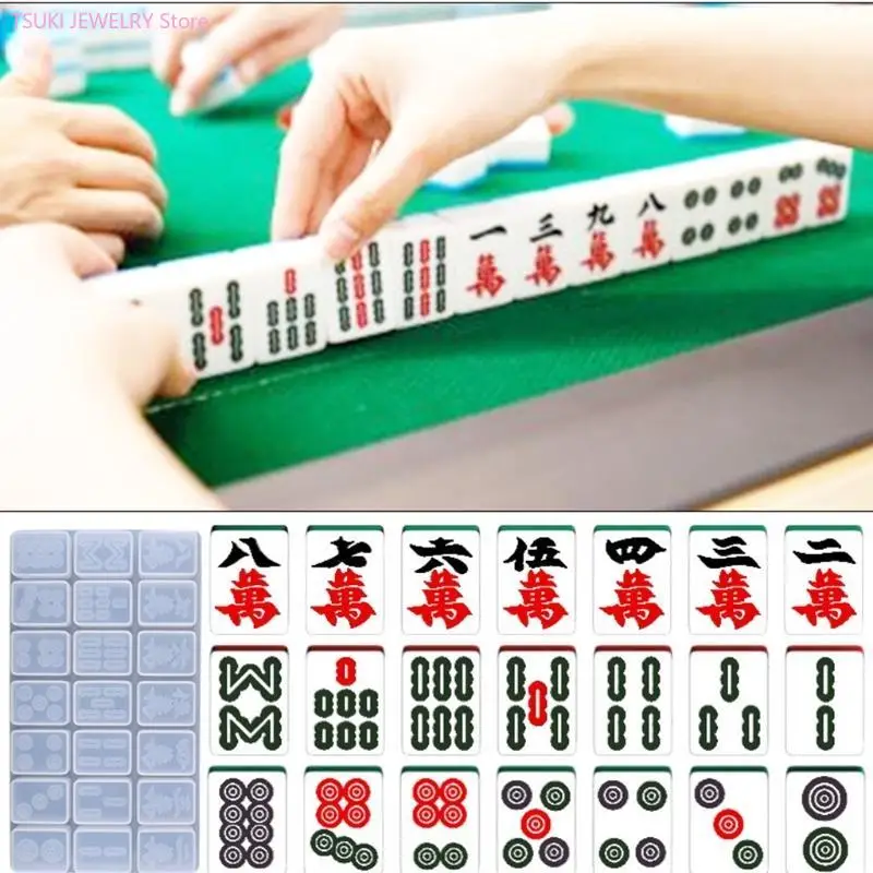 62KE кристаллическая форма из эпоксидной смолы для творческого маджонга, силиконовая форма, сделай сам, ювелирные украшения, для
62KE кристаллическая форма из эпоксидной смолы для творческого маджонга, силиконовая форма, сделай сам, ювелирные украшения, для