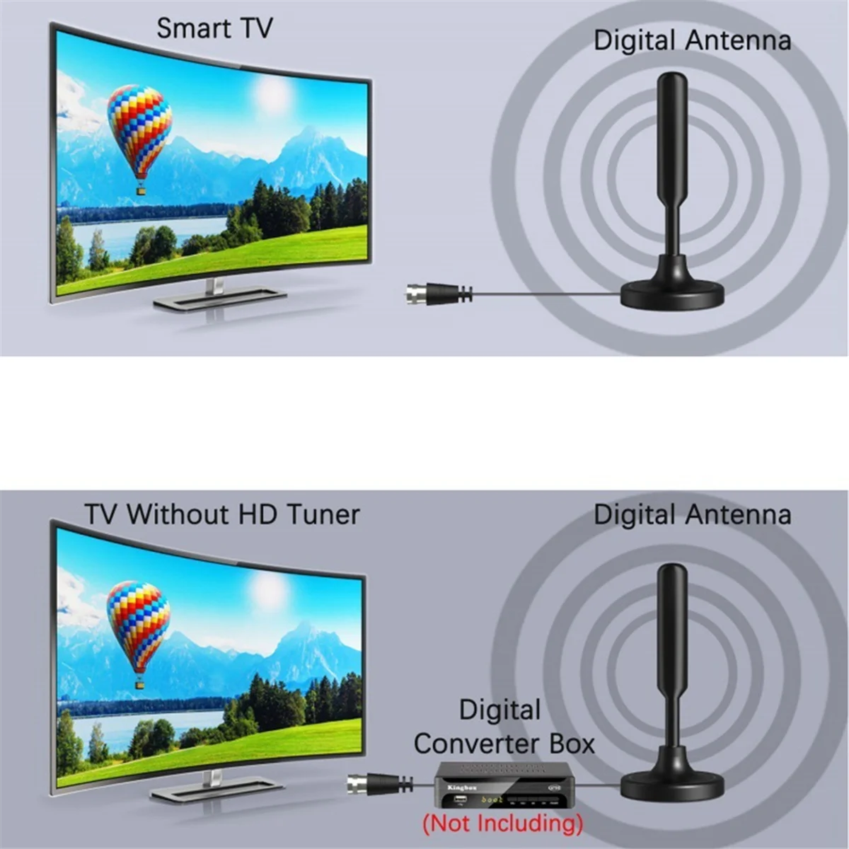 IngeniousTV Antenna HDTV-T Digital TV Antenna High Gain for Indoor Outdoor Smart TV Signal Reception B Stylish
IngeniousTV Antenna HDTV-T Digital TV Antenna High Gain for Indoor Outdoor Smart TV Signal Reception B Stylish