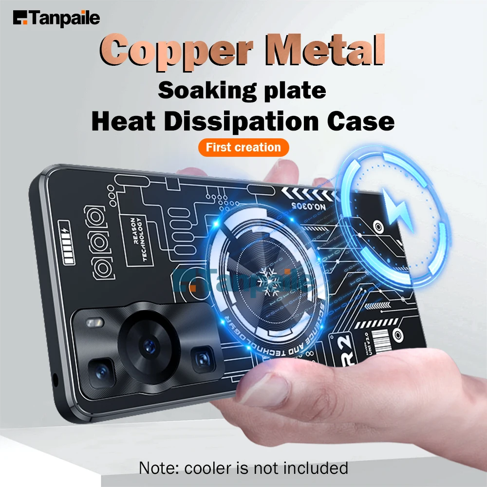 Tanpaile Magnetic Cooling Phone Case For Huawei P60 P50 Pro Shockproof Copper Heat Dissipation Metal Back Cover
Tanpaile Magnetic Cooling Phone Case For Huawei P60 P50 Pro Shockproof Copper Heat Dissipation Metal Back Cover