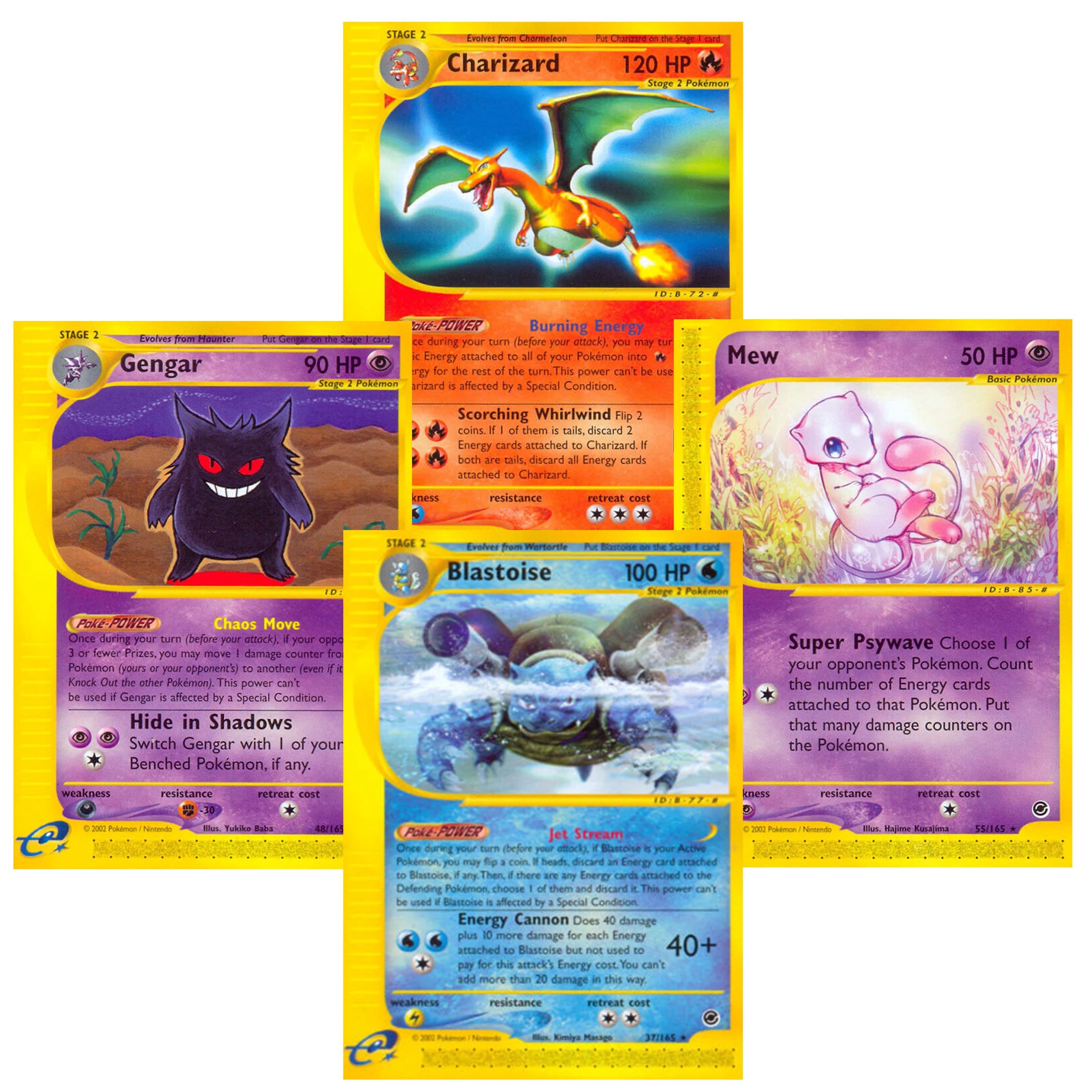 PTCG Expedition EX 2002 Vintage e-Reader Non-Holo Proxy Cards Venusaur Mew Squirtle Charizard Gengar Collection Toys
PTCG Expedition EX 2002 Vintage e-Reader Non-Holo Proxy Cards Venusaur Mew Squirtle Charizard Gengar Collection Toys
