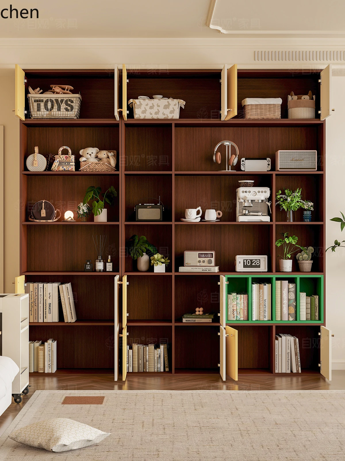 Vintage Style Combination Bookshelf Entryway Storage Floor Display Cabinet Living Room Simple Solid Wood Storage Cabinet
Vintage Style Combination Bookshelf Entryway Storage Floor Display Cabinet Living Room Simple Solid Wood Storage Cabinet
