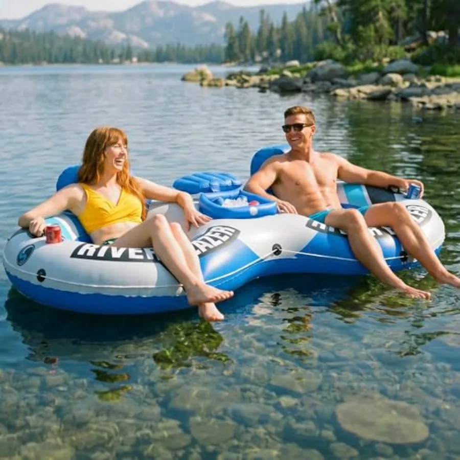 Inflatable River Tube Float with Built in Cooler - Heavy Duty River Float Pool Floats Lake Premium Water Tubes for Floating Rec
Inflatable River Tube Float with Built in Cooler - Heavy Duty River Float Pool Floats Lake Premium Water Tubes for Floating Rec