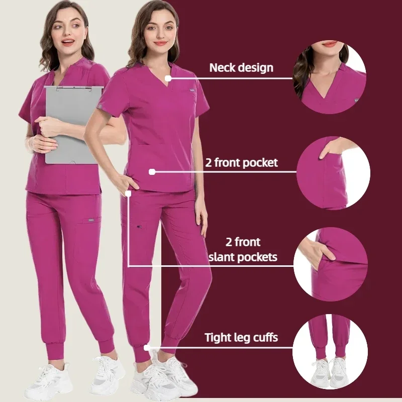 Multicolor Women Pet Shop Doctor Scrub Medical Surgery Workwear Scrub Set Scrub Uniform Short Sleeve Tops+Pants Nursing Uniform
Multicolor Women Pet Shop Doctor Scrub Medical Surgery Workwear Scrub Set Scrub Uniform Short Sleeve Tops+Pants Nursing Uniform