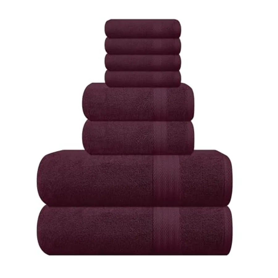 Ultra Soft 8-Piece Towel Set - 100% Pure Ringspun Cotton, Contains 2 Oversized Bath Towels 27x54, 2 Hand Towels 16x28, 4 Wash C
Ultra Soft 8-Piece Towel Set - 100% Pure Ringspun Cotton, Contains 2 Oversized Bath Towels 27x54, 2 Hand Towels 16x28, 4 Wash C