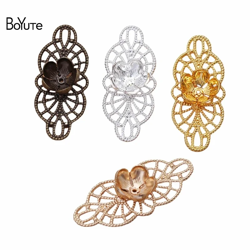 BoYuTe (20 Pieces/Lot) 19*43MM Metal Brass Filigree Flower Materials Handmade DIY Accessories for Crown Tiara Jewelry Making
BoYuTe (20 Pieces/Lot) 19*43MM Metal Brass Filigree Flower Materials Handmade DIY Accessories for Crown Tiara Jewelry Making