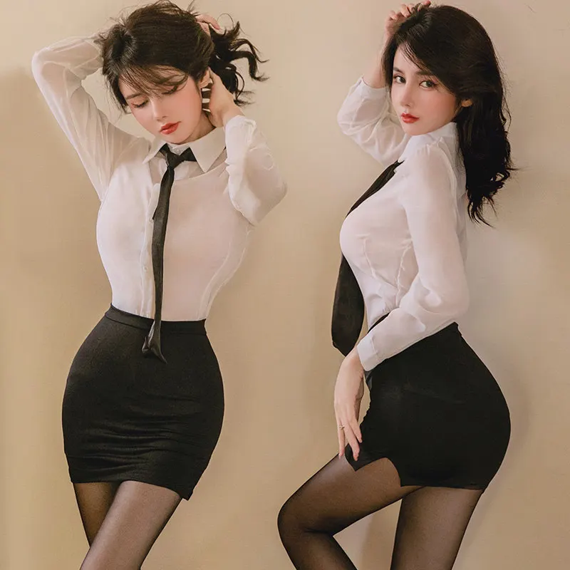 New Erotic Costume Sexy Cosplay Office Miss Secretary Costumes Women Office Uniform Roleplaying Shirt Miniskirt Outfit
New Erotic Costume Sexy Cosplay Office Miss Secretary Costumes Women Office Uniform Roleplaying Shirt Miniskirt Outfit