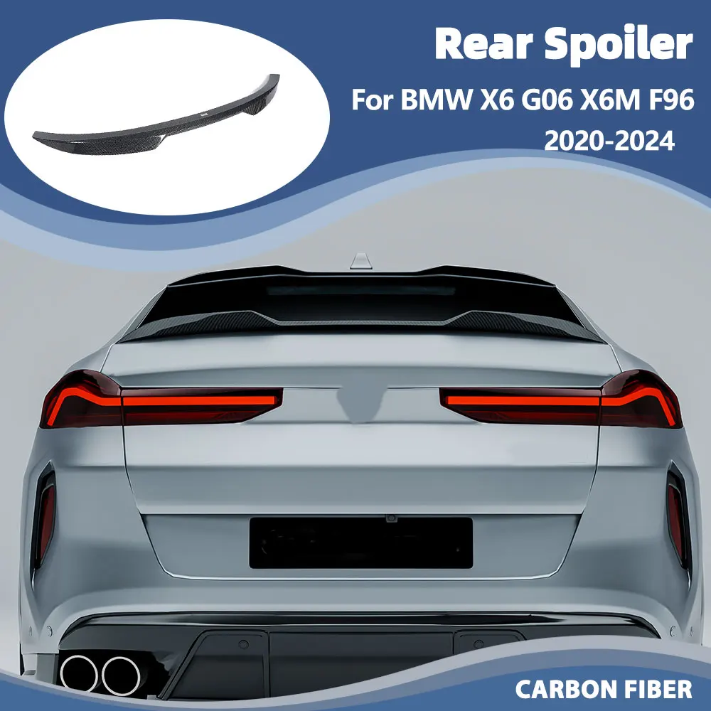 Rear Trunk Lid Car Spoiler For BMW X6 G06 X6M F96 2020-2024 Carbon Fiber Tail Wing Middle Spoiler
Rear Trunk Lid Car Spoiler For BMW X6 G06 X6M F96 2020-2024 Carbon Fiber Tail Wing Middle Spoiler