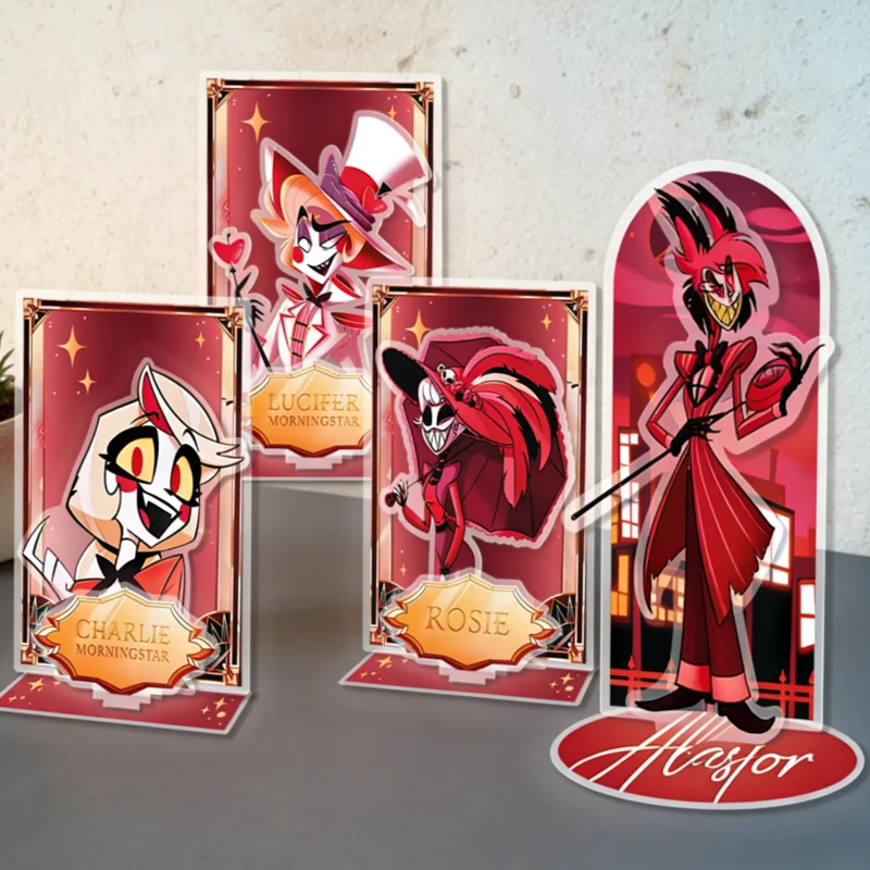 Acrylic Standees for Charlie Lucifer Alastor Rosie Anime Standing Plates Desktop Ornament Peripheral Collection Exquisite Gift
Acrylic Standees for Charlie Lucifer Alastor Rosie Anime Standing Plates Desktop Ornament Peripheral Collection Exquisite Gift