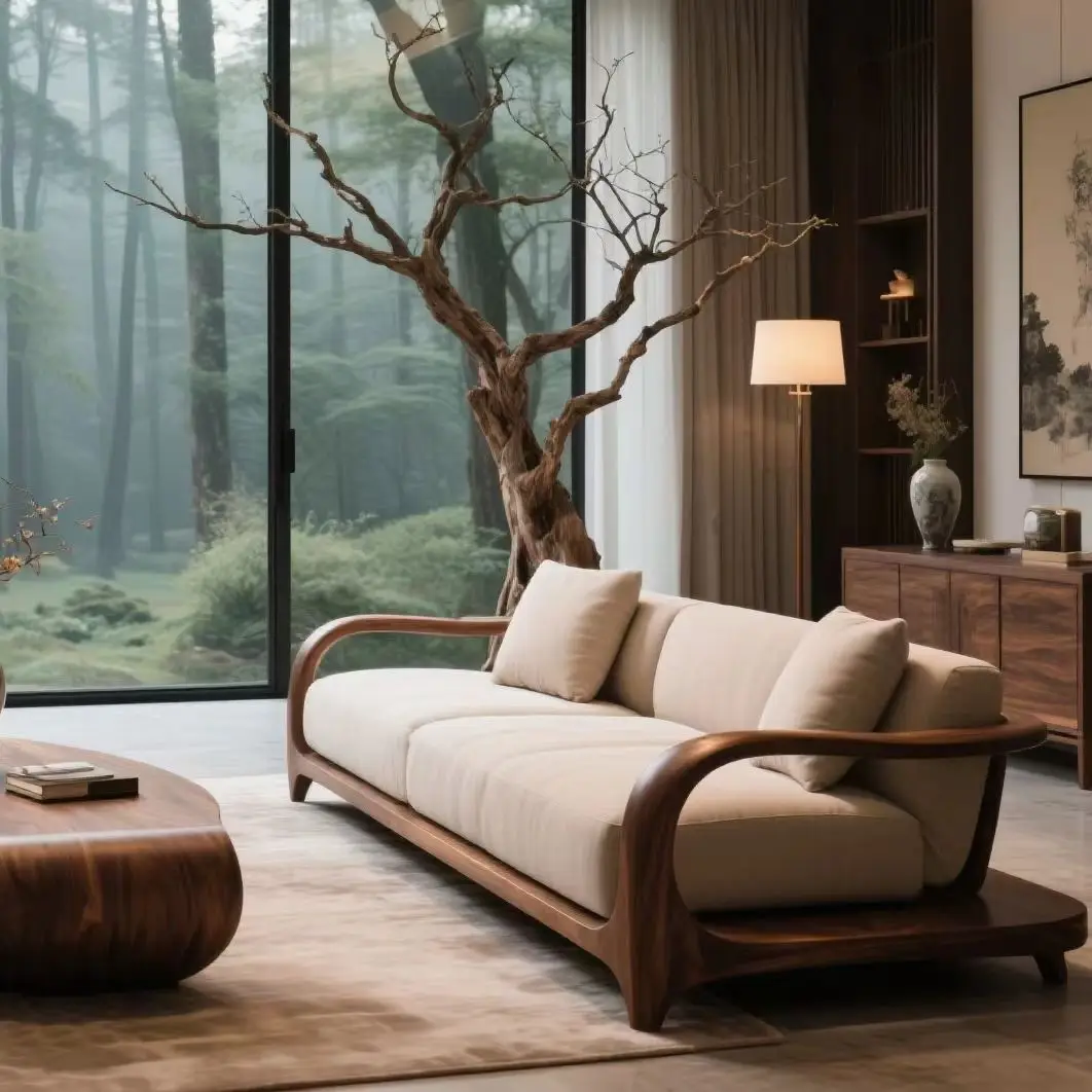 #Chinese-style Black Walnut Wood Sofa for Guesthouses, Hotels, Offices, and Living Rooms
#Chinese-style Black Walnut Wood Sofa for Guesthouses, Hotels, Offices, and Living Rooms