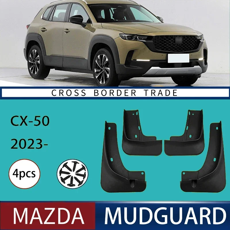 Automotive Tire Mudguard Waterproof Splash Proof 4pcs Accessories For Mazda CX-50 2023
Automotive Tire Mudguard Waterproof Splash Proof 4pcs Accessories For Mazda CX-50 2023