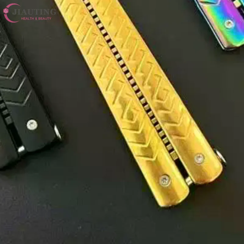 1Pcs Stainless Steel Practice Training Butterfly Knife Comb Beard Moustache Brushe Salon Hairdressing Styling Tool Foldable Comb
1Pcs Stainless Steel Practice Training Butterfly Knife Comb Beard Moustache Brushe Salon Hairdressing Styling Tool Foldable Comb