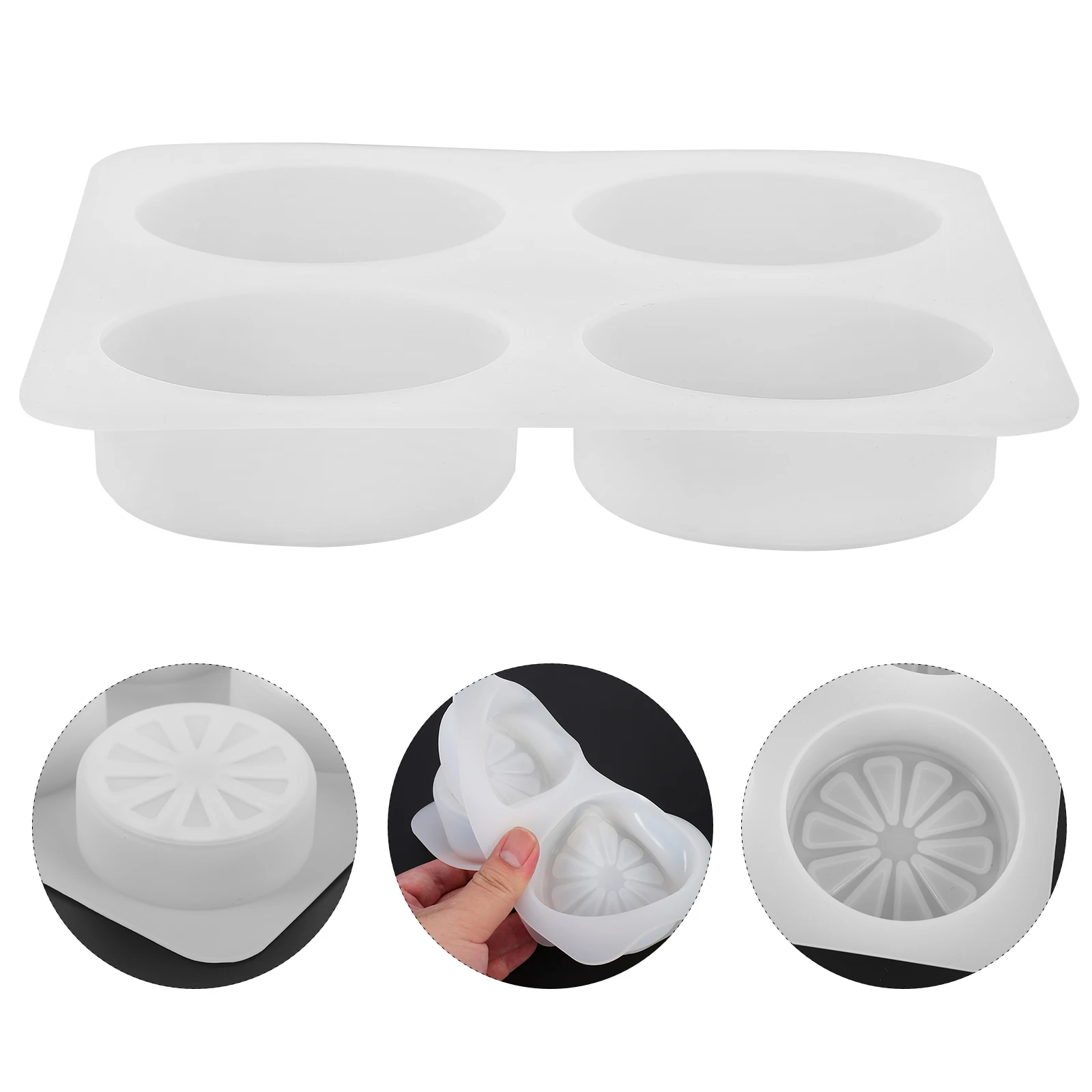 Quad Lemon Slice Silicone Soap Mold DIY Craft Making Easy Demold Nonstick Home Wax Molds Soap Making Tools
Quad Lemon Slice Silicone Soap Mold DIY Craft Making Easy Demold Nonstick Home Wax Molds Soap Making Tools