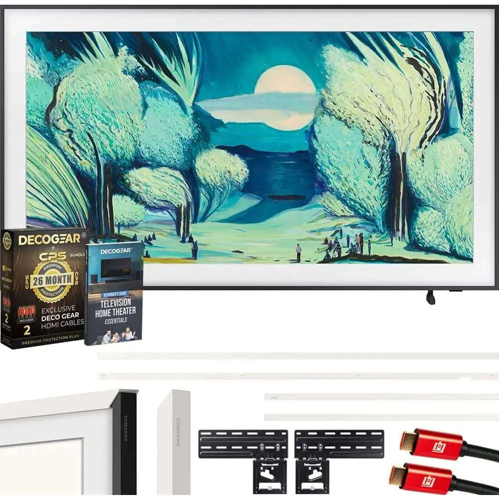 QN55LS03FA 55" The Frame QLED 4K AI TV (2025) Bundle with Modern White Bezel, CPS 26 Month Protection, Slim Flat Mount, 2X HDMI
QN55LS03FA 55" The Frame QLED 4K AI TV (2025) Bundle with Modern White Bezel, CPS 26 Month Protection, Slim Flat Mount, 2X HDMI