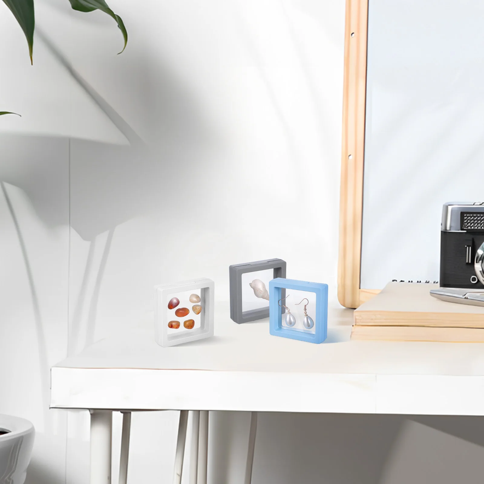 9Pcs Film Display Box Clear Case Stand Mini Floating Desktop Jewelry Frame Suspended Holder ThinFilm MultiPurpose Craft Specimen
9Pcs Film Display Box Clear Case Stand Mini Floating Desktop Jewelry Frame Suspended Holder ThinFilm MultiPurpose Craft Specimen
