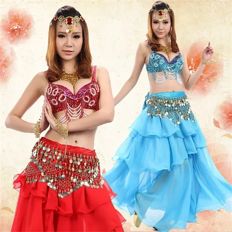 New Style Belly Dance Costume S/M/L 3pcs Bra&Belt&Skirt Sexy Dancing women dance clothes Set bellydance Indian wear
New Style Belly Dance Costume S/M/L 3pcs Bra&Belt&Skirt Sexy Dancing women dance clothes Set bellydance Indian wear