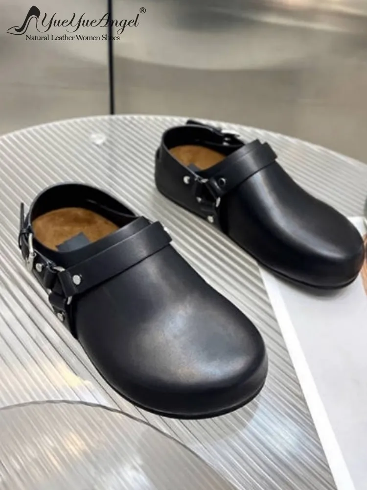 Womens Sandals Vintage Genuine Leather Flat Slip On Fashion Shoes Cowhide Solid Color Daily Leisure Comfortable Ladies Hot Sale
Womens Sandals Vintage Genuine Leather Flat Slip On Fashion Shoes Cowhide Solid Color Daily Leisure Comfortable Ladies Hot Sale