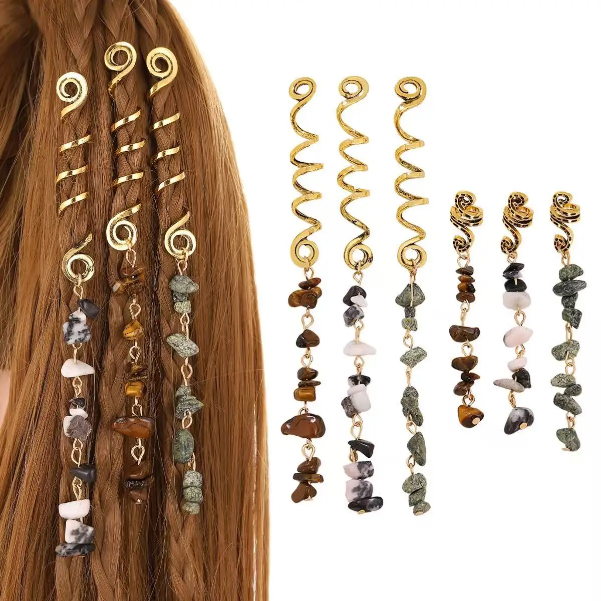 8PCS Viking Snake-Shape Retro Pendant Dreads Hair Rings Ancient Norse Style Beadings for Fashion Accessories
8PCS Viking Snake-Shape Retro Pendant Dreads Hair Rings Ancient Norse Style Beadings for Fashion Accessories