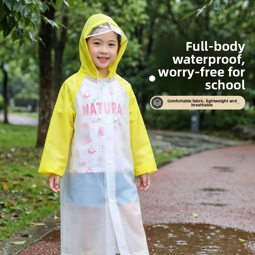 Children's Portable Raincoat Thickened Outdoor Summer Rainwear Hat with Coat Body Waterproof for Boys And Girls
Children's Portable Raincoat Thickened Outdoor Summer Rainwear Hat with Coat Body Waterproof for Boys And Girls