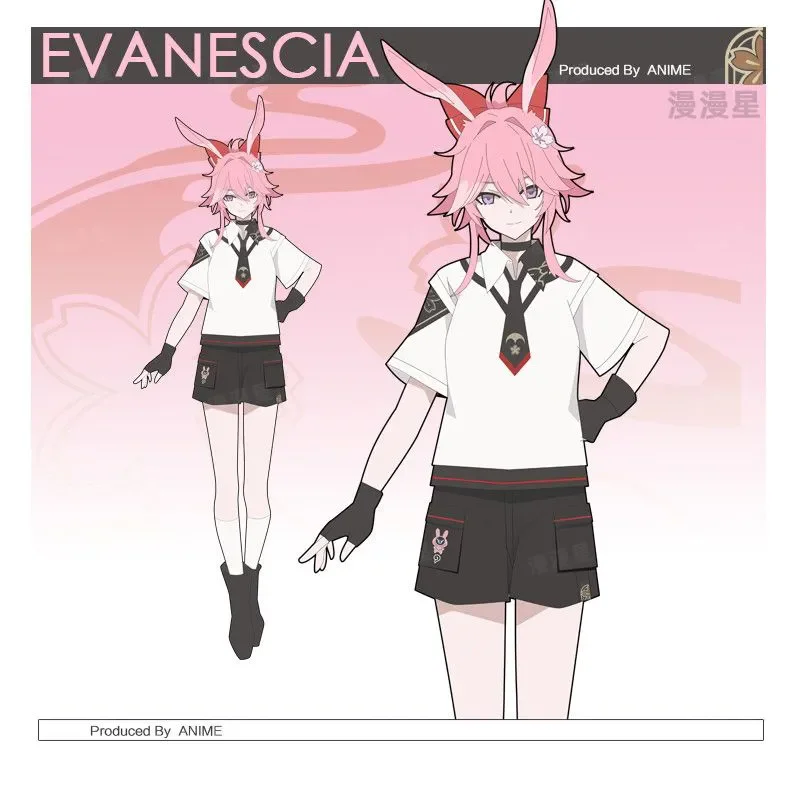 Honkai:Star Rail Evanescia Cosplay Anime figure Costume Short skirt summer T-shirt short sleeves Cosplay Anime Clothes Gift
Honkai:Star Rail Evanescia Cosplay Anime figure Costume Short skirt summer T-shirt short sleeves Cosplay Anime Clothes Gift