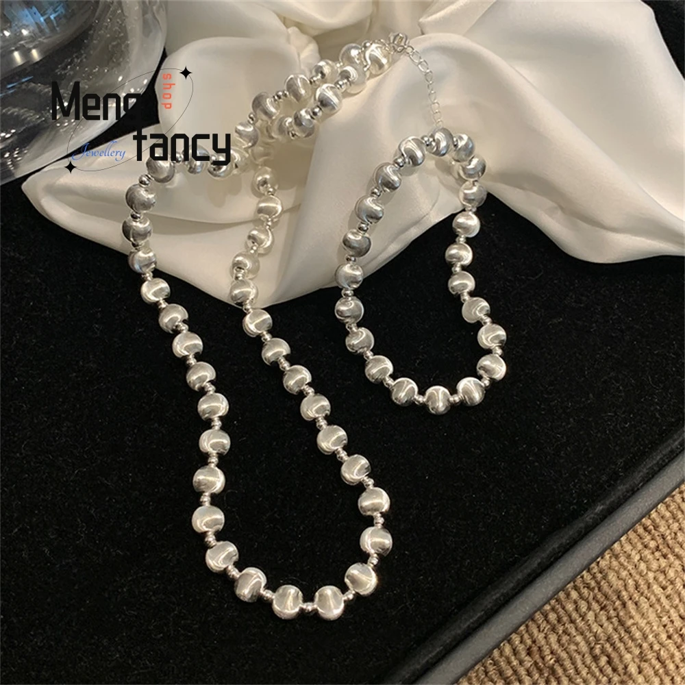 Silver Laser Cat's Eye Bead Necklace Is A Versatile And High-End, Niche And Light Luxury Beaded Sweater, Chain, Elegant Necklace
Silver Laser Cat's Eye Bead Necklace Is A Versatile And High-End, Niche And Light Luxury Beaded Sweater, Chain, Elegant Necklace
