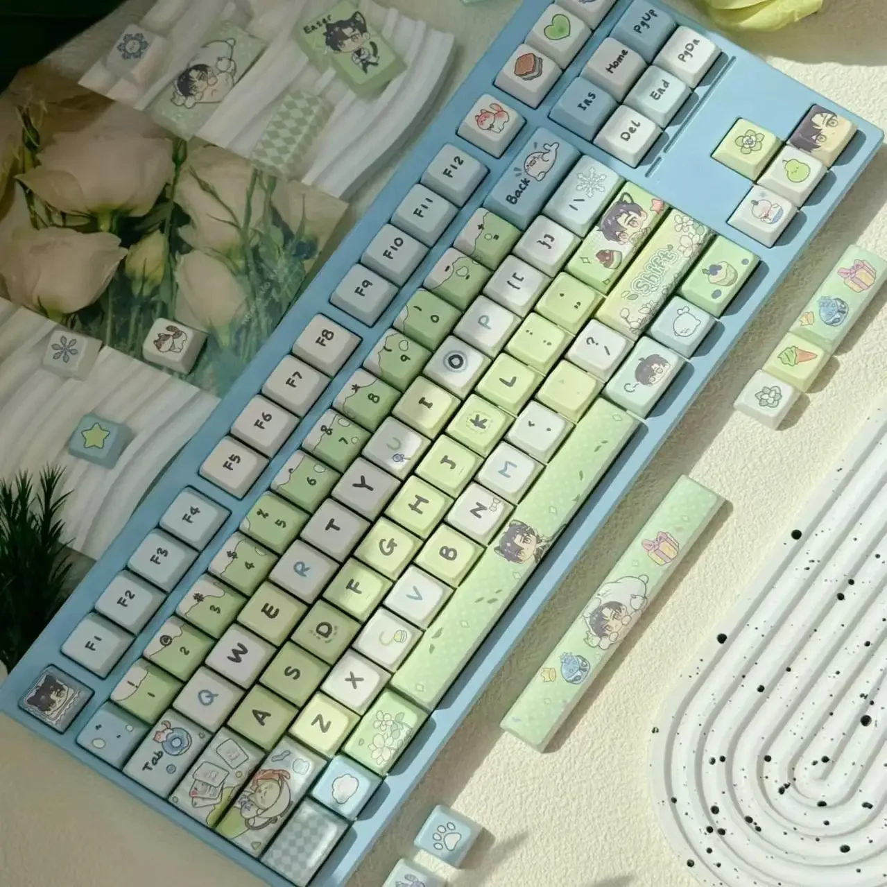 Anime Love and Deepspace Rafayel Zayne Xavier Cosplay Keyboard Cap Keycap Cartoon Mechanical Keyboards Keycaps Decoration Gift
Anime Love and Deepspace Rafayel Zayne Xavier Cosplay Keyboard Cap Keycap Cartoon Mechanical Keyboards Keycaps Decoration Gift