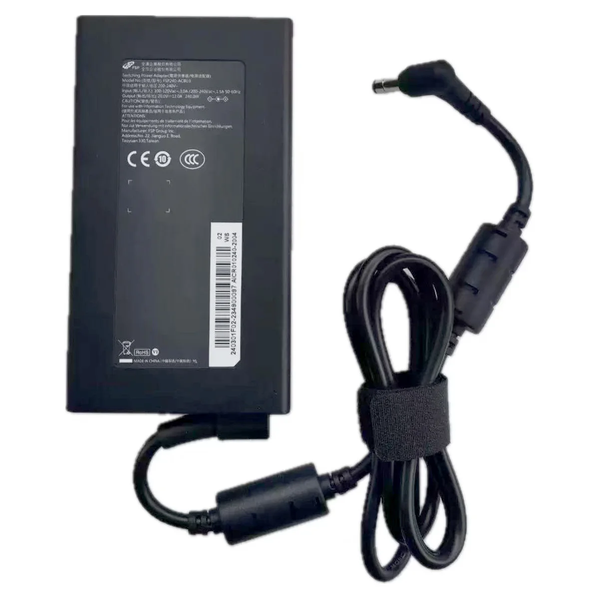 Genuine FSP FSP240-ACBU3 Switching Power Adapter 20V 12A 240W Laptop Charger for Mechrevo PTEROSAUR 15 16 PRO E16S 5.5x2.5mm
Genuine FSP FSP240-ACBU3 Switching Power Adapter 20V 12A 240W Laptop Charger for Mechrevo PTEROSAUR 15 16 PRO E16S 5.5x2.5mm