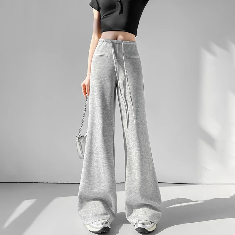 New Solid Color Flared Pants Drawstring Women's Bell-bottoms Casual Sweatpants Daily Slim Long Pants Sports Jogging Trousers
New Solid Color Flared Pants Drawstring Women's Bell-bottoms Casual Sweatpants Daily Slim Long Pants Sports Jogging Trousers