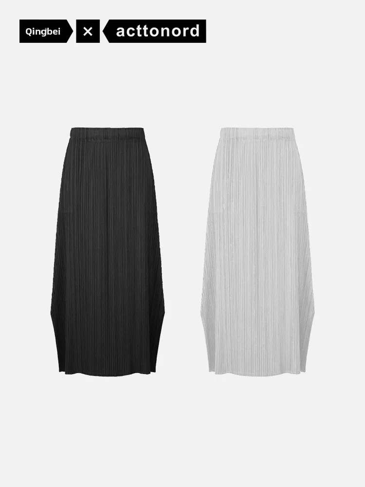 Elegant Pleated Half-length Skirt for Women Basic Style Casual High-waist Polyester A-line Skirt Commute Simple Style
Elegant Pleated Half-length Skirt for Women Basic Style Casual High-waist Polyester A-line Skirt Commute Simple Style