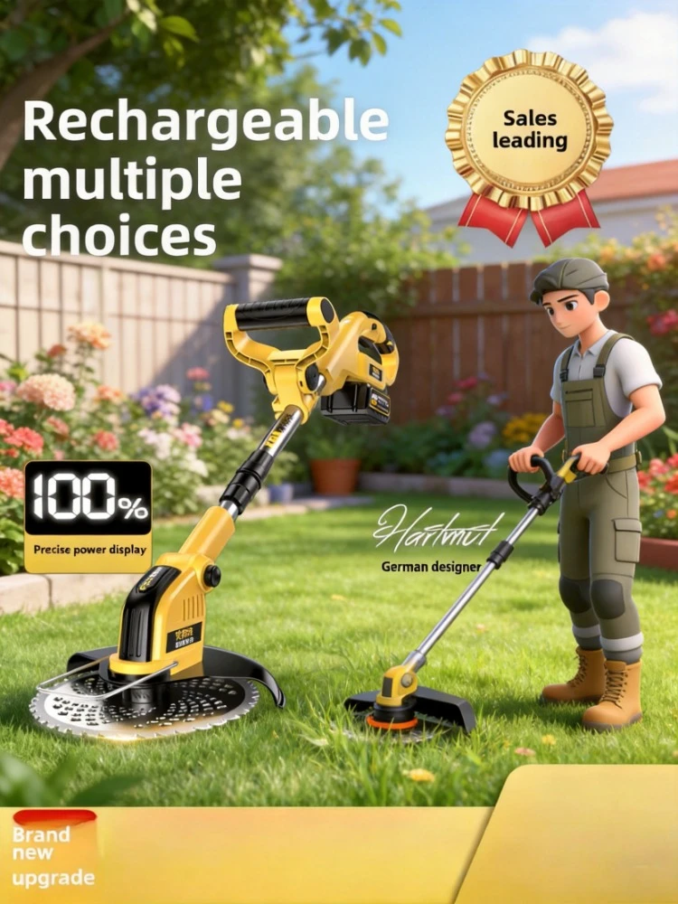 High Power Lithium Rechargeable Electric Lawn Mower Small Household Yard Grass Trimmer
High Power Lithium Rechargeable Electric Lawn Mower Small Household Yard Grass Trimmer