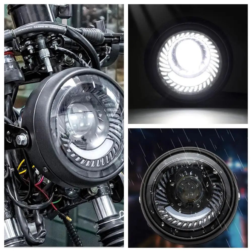 Motorcycle 6.5 Inch Headlight Retro Round High Low Beam Headlamp Daytime Running Light Modified Parts
Motorcycle 6.5 Inch Headlight Retro Round High Low Beam Headlamp Daytime Running Light Modified Parts