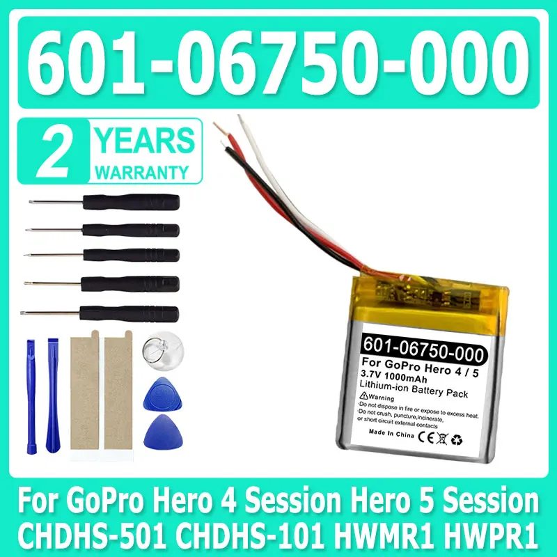 Аккумулятор для камеры 3,7 В/1000 мАч 601-06750-000 601-10257-000 для GoPro Hero 4 Session Hero 5 Session CHDHS-501 CHDHS-101 HWMR1 HWPR1
Аккумулятор для камеры 3,7 В/1000 мАч 601-06750-000 601-10257-000 для GoPro Hero 4 Session Hero 5 Session CHDHS-501 CHDHS-101 HWMR1 HWPR1