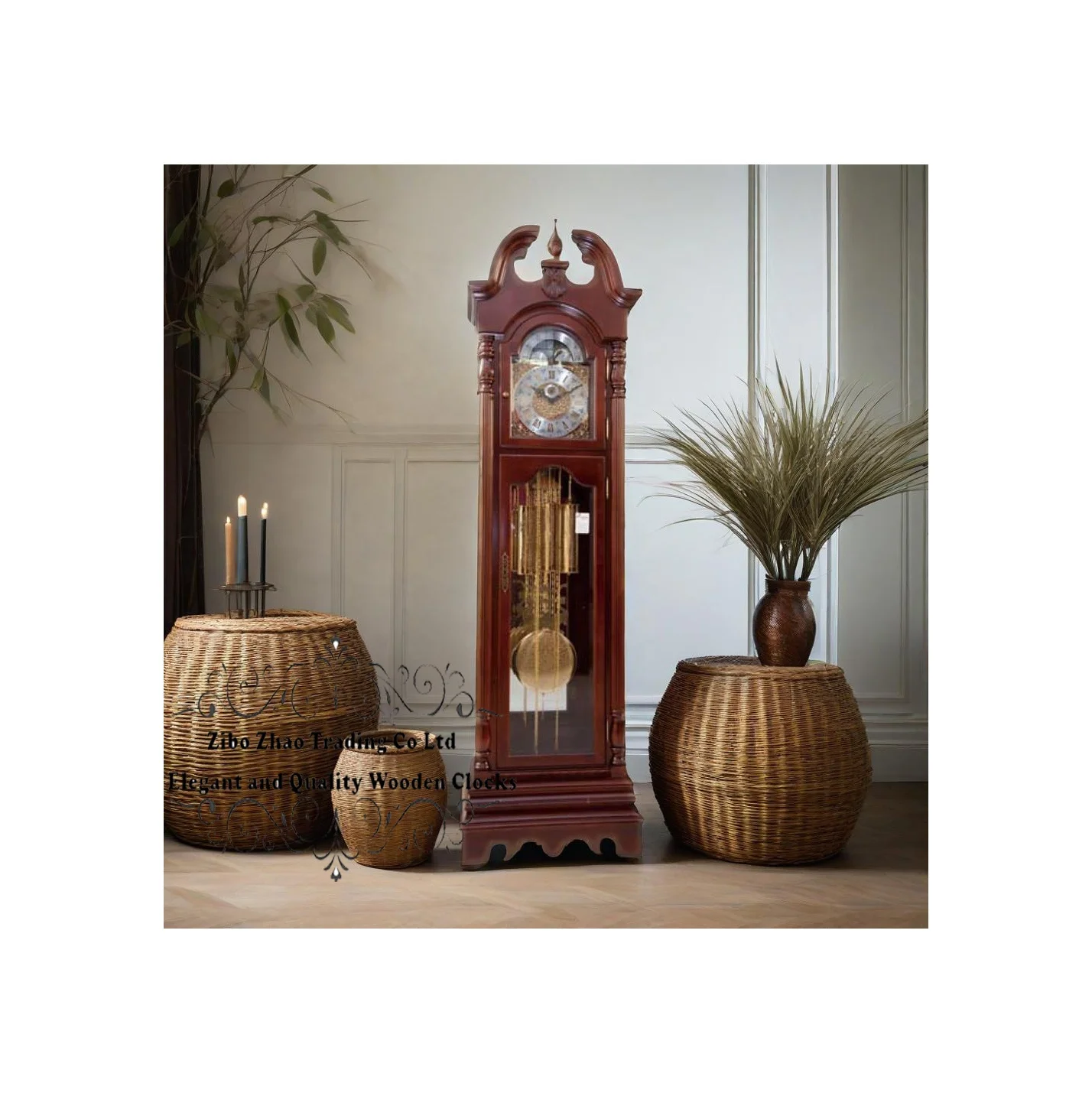Royal Collection Antique Victorian London Vintage Style Solid Wood Pendulum Grandfather Floor Clock Hermle Mechanical Movement
Royal Collection Antique Victorian London Vintage Style Solid Wood Pendulum Grandfather Floor Clock Hermle Mechanical Movement