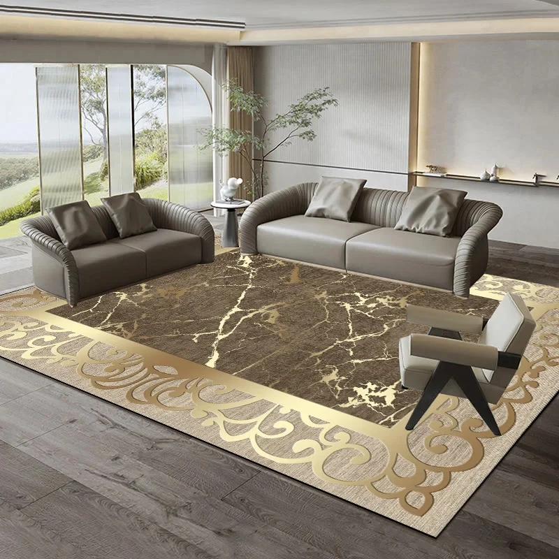 Nordic Golden Large Size Carpets for Living Room Decoration Luxury Geometry Rug for Bedroom Decor Hotel Hall Non-slip Floor Mats
Nordic Golden Large Size Carpets for Living Room Decoration Luxury Geometry Rug for Bedroom Decor Hotel Hall Non-slip Floor Mats