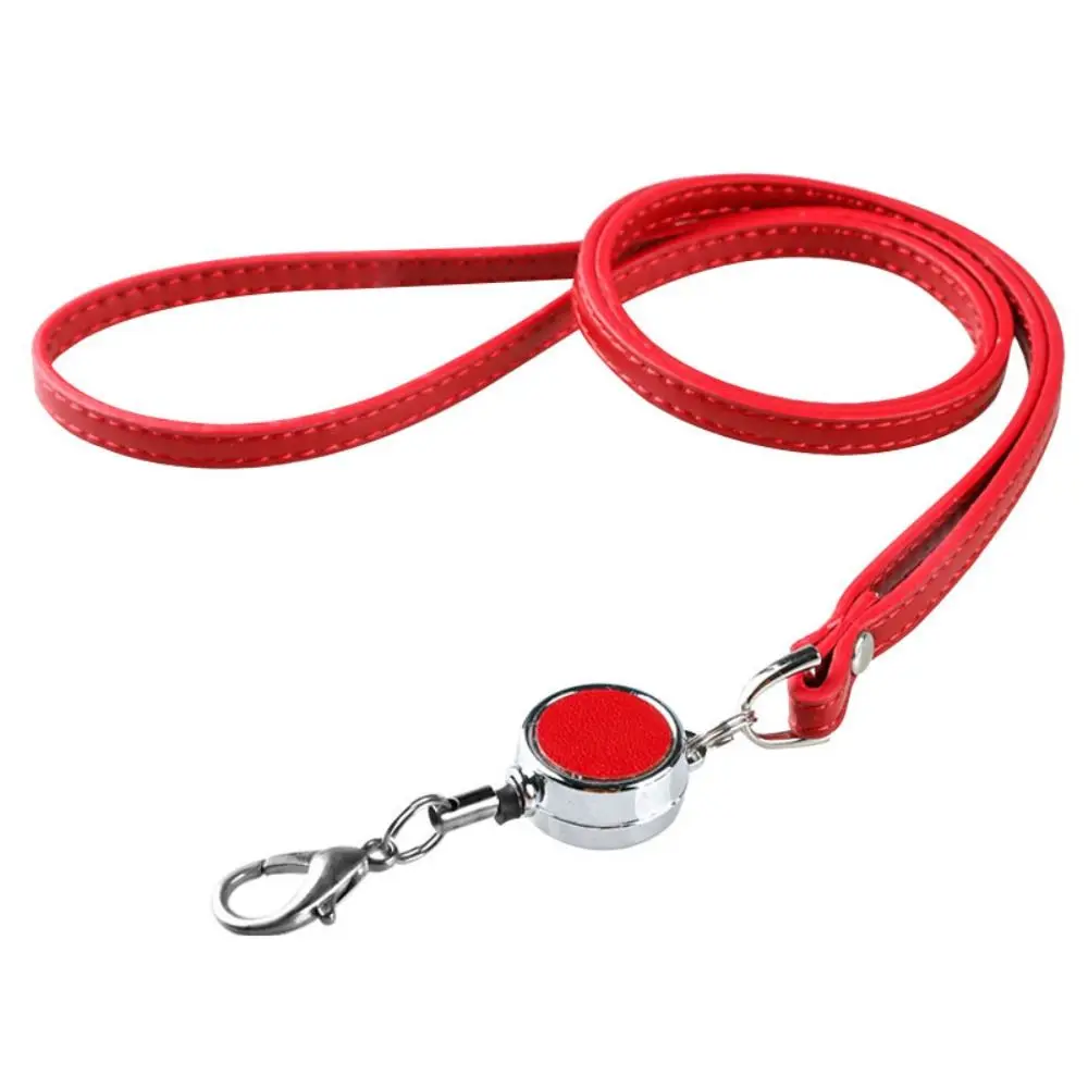 Leather Retractable Neck Strap Neck Hanging Bright Colors Lanyards Telescopic Sling Name Tag Business ID Badge Holder
Leather Retractable Neck Strap Neck Hanging Bright Colors Lanyards Telescopic Sling Name Tag Business ID Badge Holder