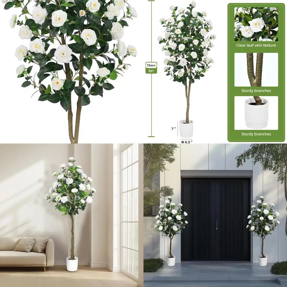 Искусственное дерево камелии длиной 6 футов для внутреннего украшения, простая сборка, низкое обслуживание, идеально подходит для рождественских елок на крыльце (белый)
Искусственное дерево камелии длиной 6 футов для внутреннего украшения, простая сборка, низкое обслуживание, идеально подходит для рождественских елок на крыльце (белый)