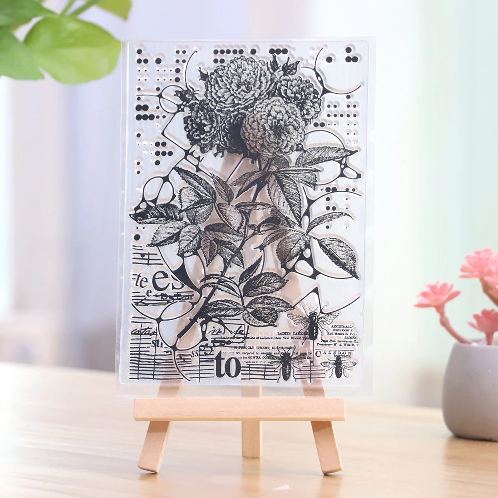 1pc Flower Silicone Clear Stamps for DIY Scrapbooking, Paper Card - Crafting Rubber Stamps with Creative Designs for Album Decor
1pc Flower Silicone Clear Stamps for DIY Scrapbooking, Paper Card - Crafting Rubber Stamps with Creative Designs for Album Decor