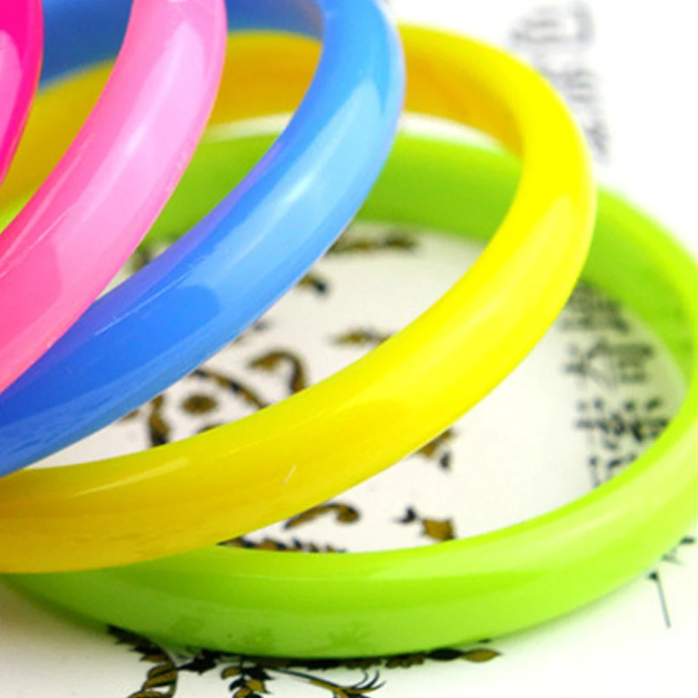 6pcs Color Bangle Bracelets for Kids Teens Fashion Jewelry Plastic Bangles Accessory Plastic Bangles Gifts Beauty Toys
6pcs Color Bangle Bracelets for Kids Teens Fashion Jewelry Plastic Bangles Accessory Plastic Bangles Gifts Beauty Toys